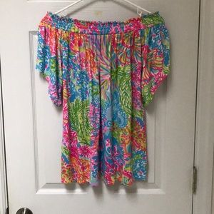Lilly Pulitzer Off the Shoulder Top